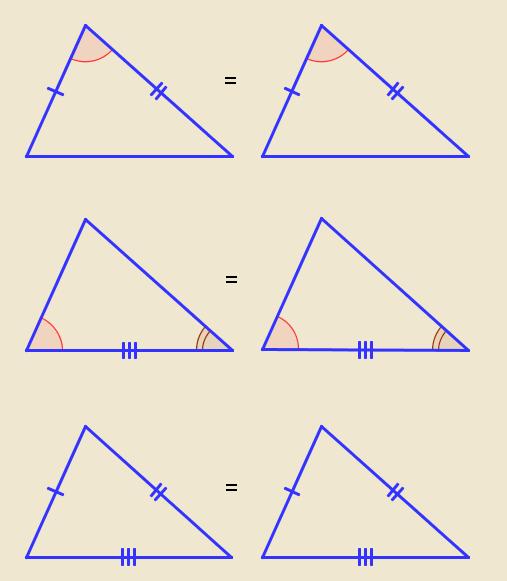 Равенство 3 углов